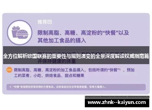 全方位解析欧国联赛的重要性与规则演变的全景深度解读权威指南篇